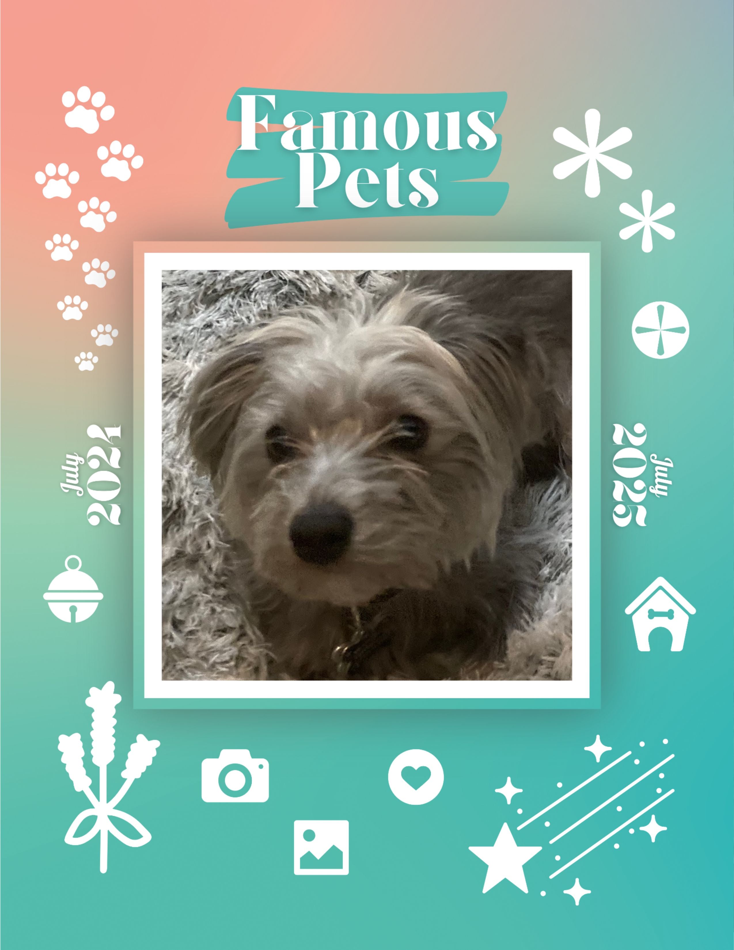 Famous Pets: July 2024-July 2025 Wall Calendar (Pre-Order)