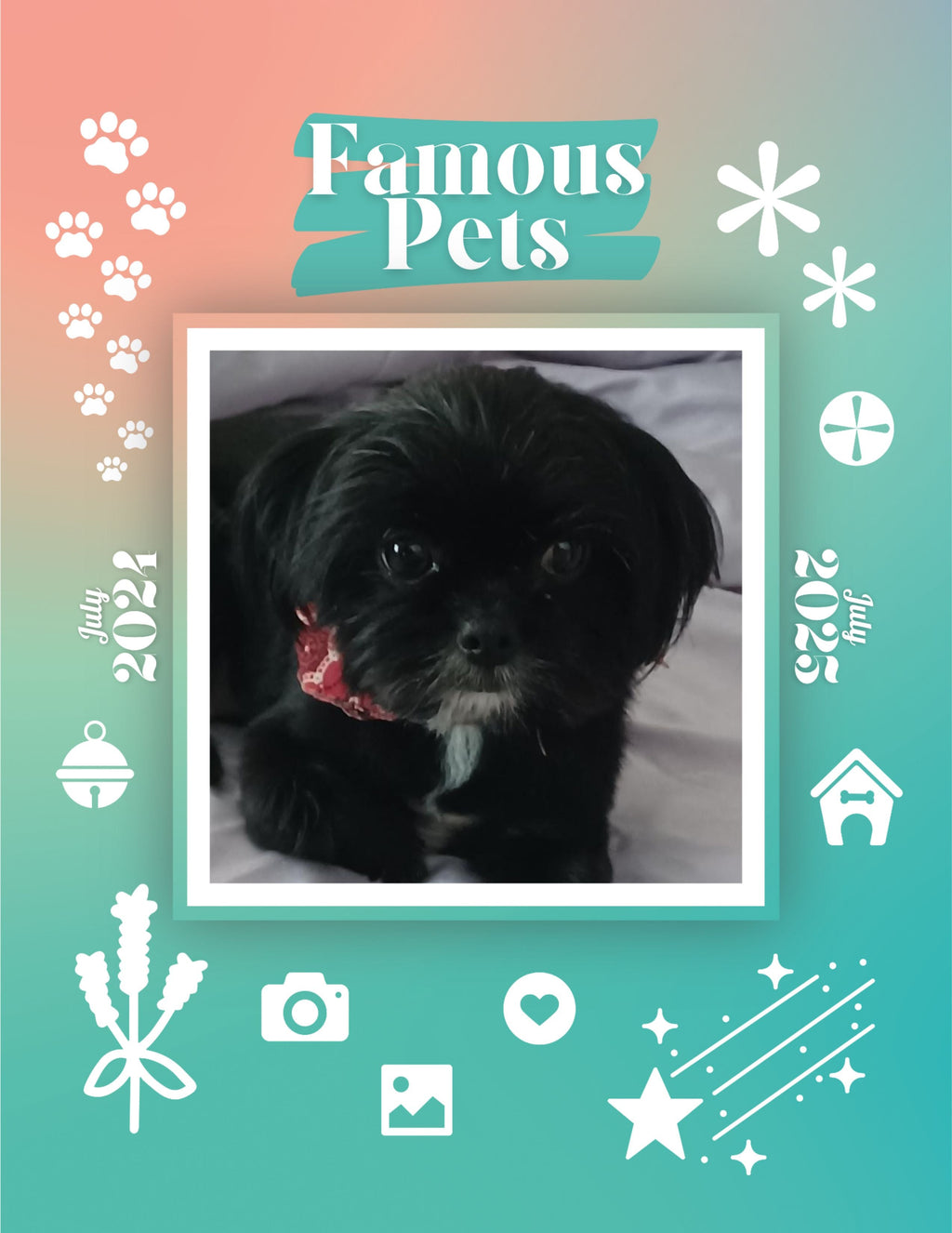 Famous Pets: July 2024-July 2025 Wall Calendar (Pre-Order)