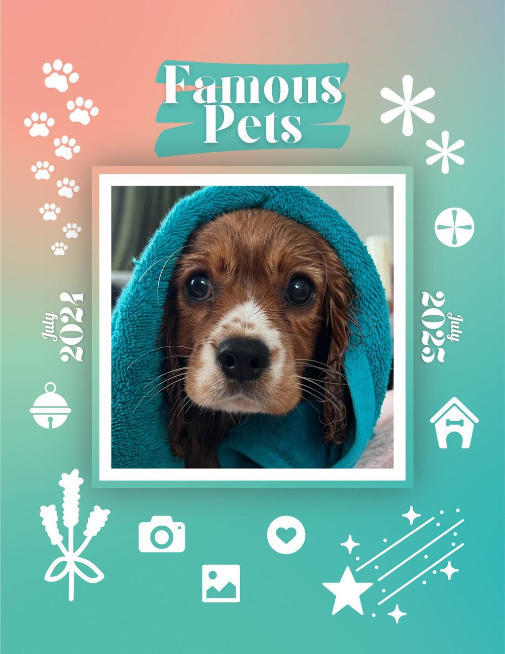Famous Pets: July 2024-July 2025 Wall Calendar (Pre-Order)
