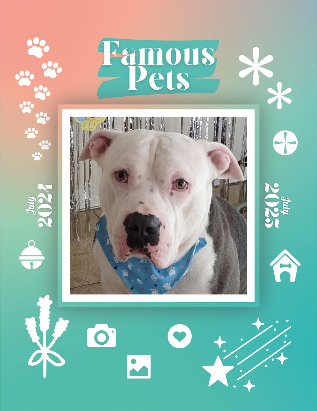 Famous Pets: July 2024-July 2025 Wall Calendar (Pre-Order)