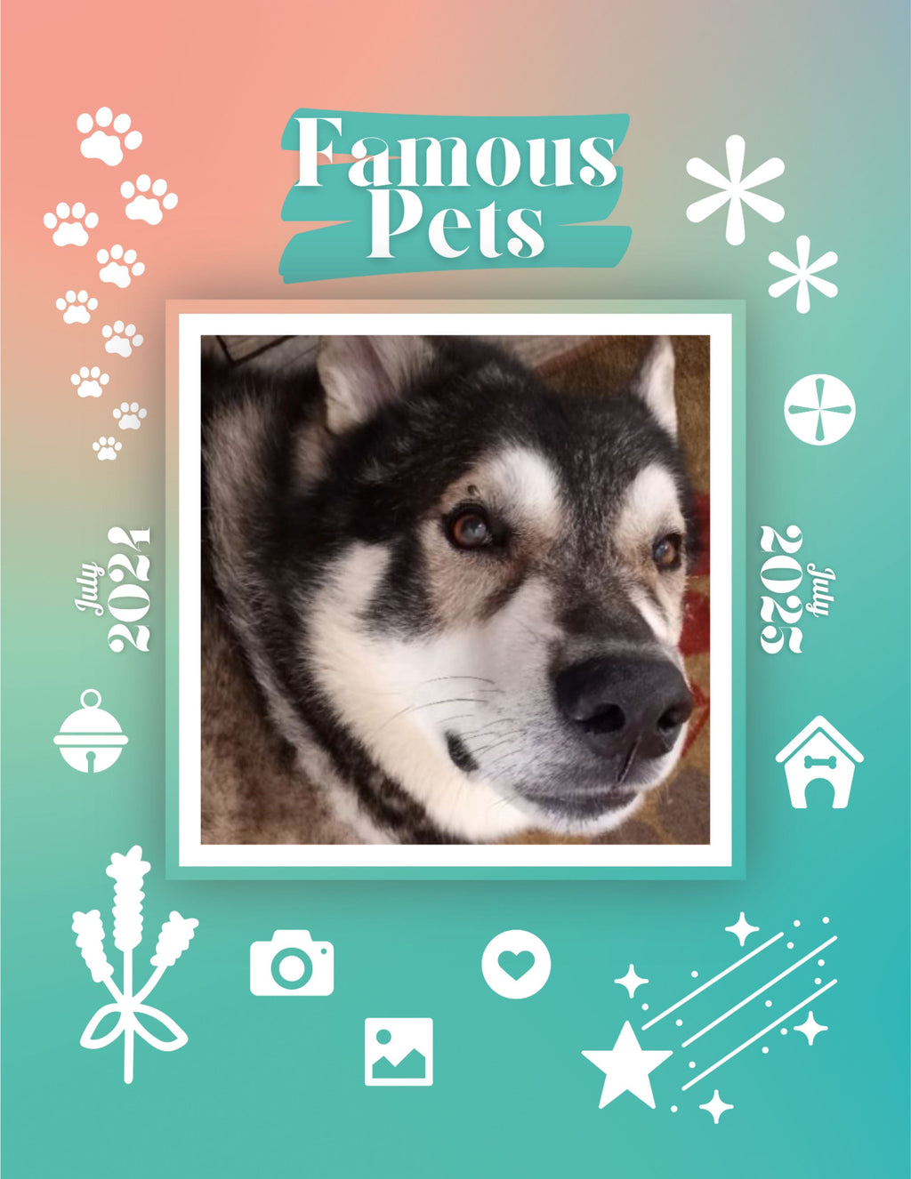 Famous Pets: July 2024-July 2025 Wall Calendar (Pre-Order)