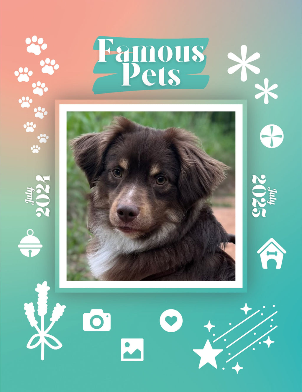 Famous Pets: July 2024-July 2025 Wall Calendar (Pre-Order)