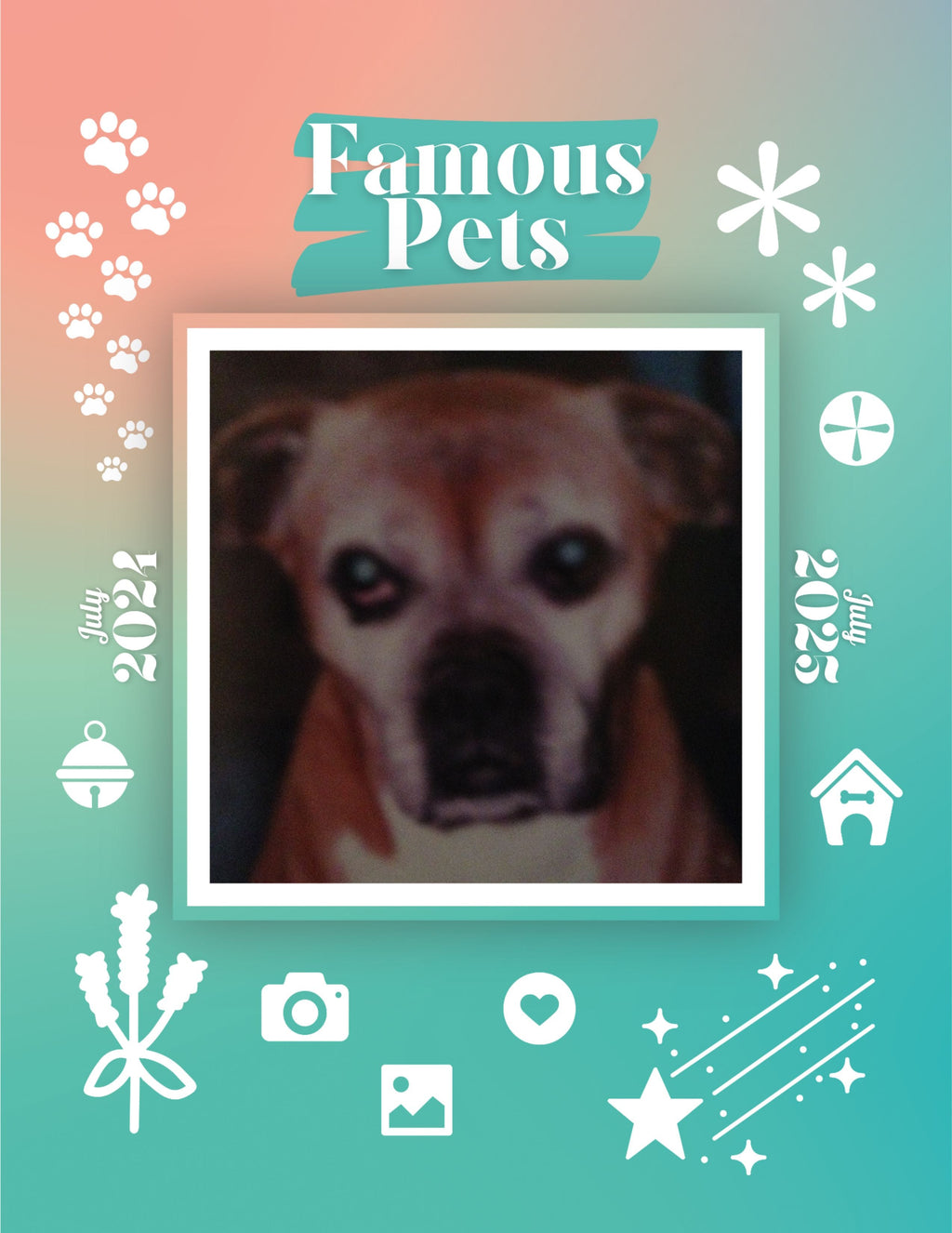 Famous Pets: July 2024-July 2025 Wall Calendar (Pre-Order)