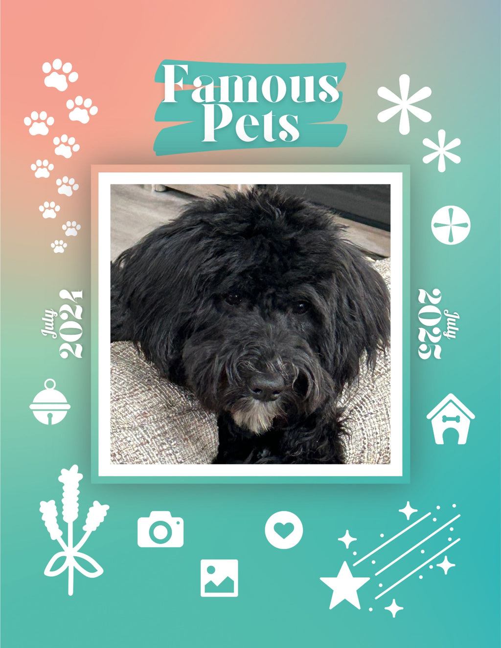 Famous Pets: July 2024-July 2025 Wall Calendar (Pre-Order)