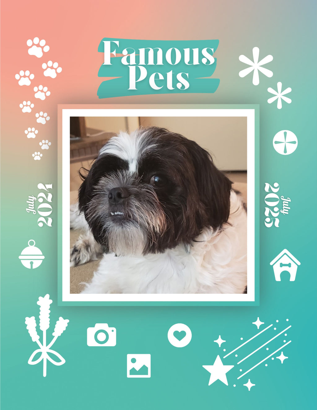 Famous Pets: July 2024-July 2025 Wall Calendar (Pre-Order)