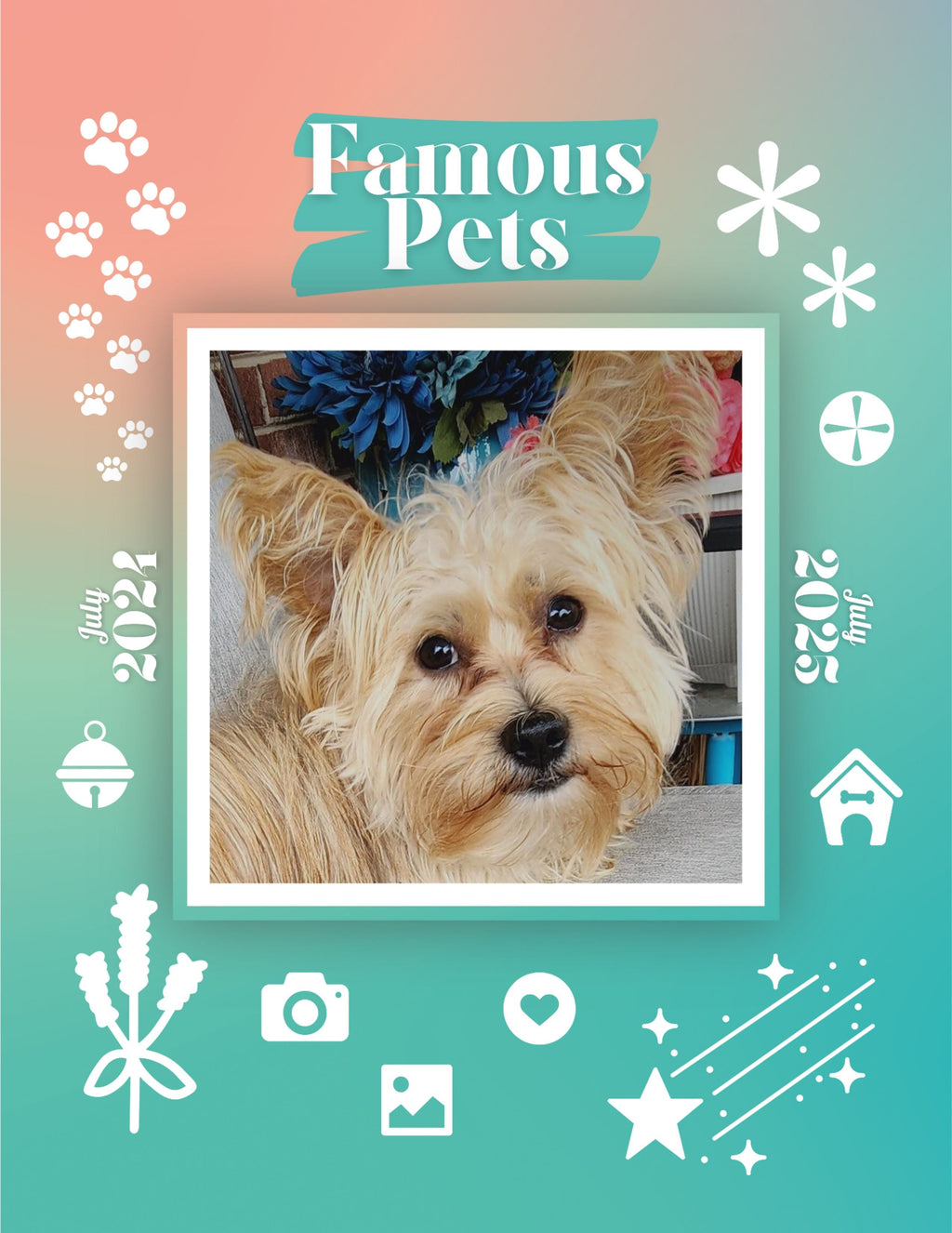Famous Pets: July 2024-July 2025 Wall Calendar (Pre-Order)