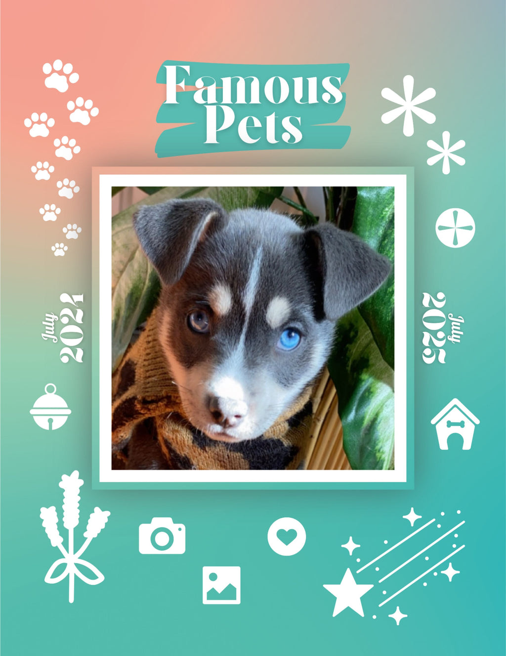 Famous Pets: July 2024-July 2025 Wall Calendar (Pre-Order)