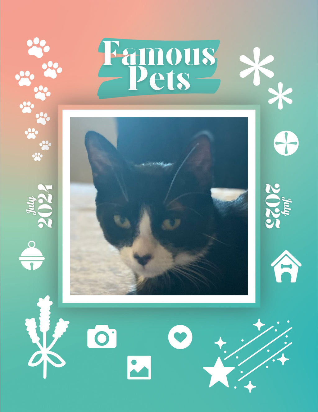 Famous Pets: July 2024-July 2025 Wall Calendar (Pre-Order)