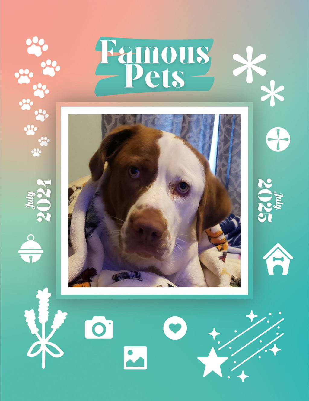 Famous Pets: July 2024-July 2025 Wall Calendar (Pre-Order)