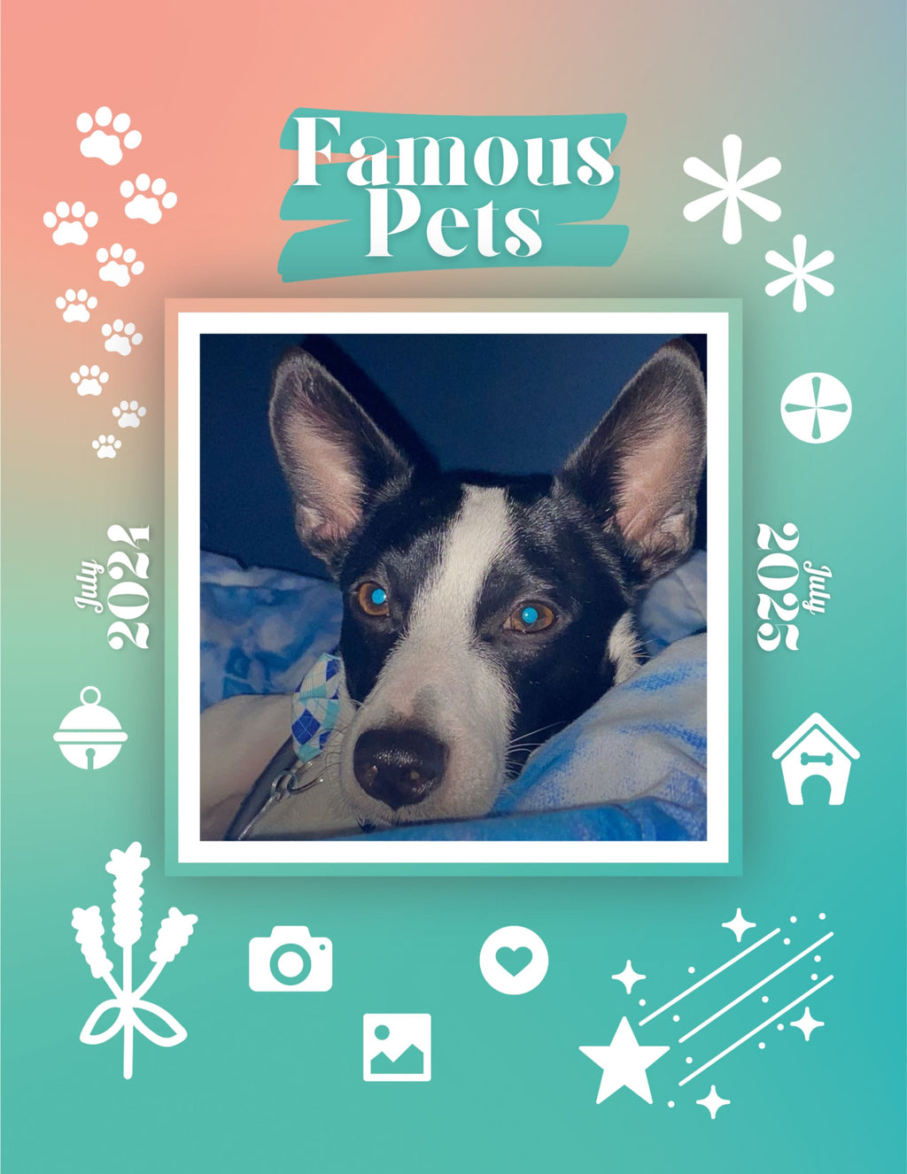 Famous Pets: July 2024-July 2025 Wall Calendar (Pre-Order)