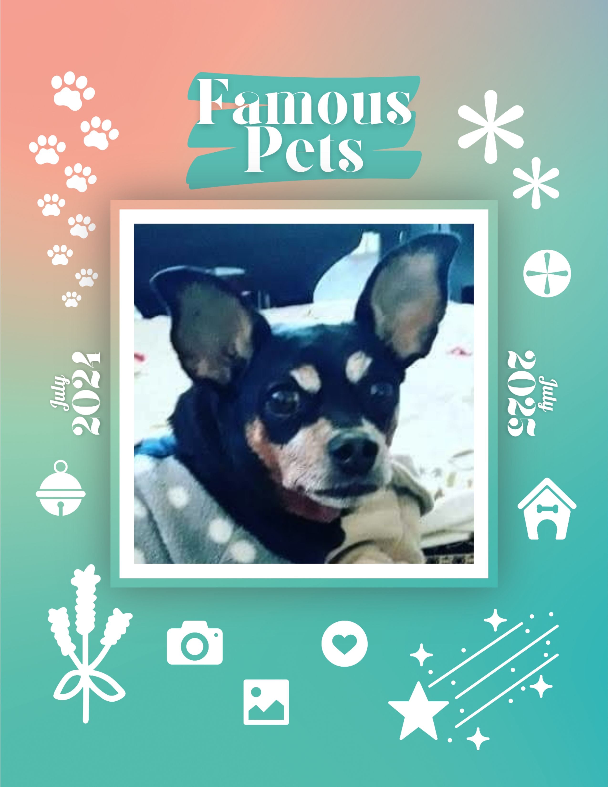 Famous Pets: July 2024-July 2025 Wall Calendar (Pre-Order)
