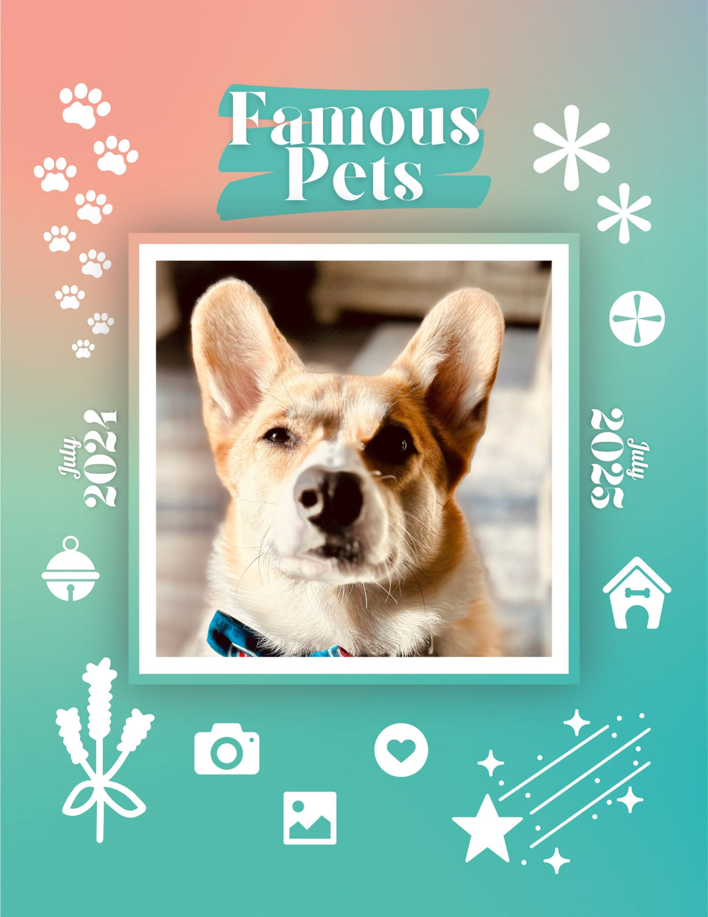 Famous Pets: July 2024-July 2025 Wall Calendar (Pre-Order)