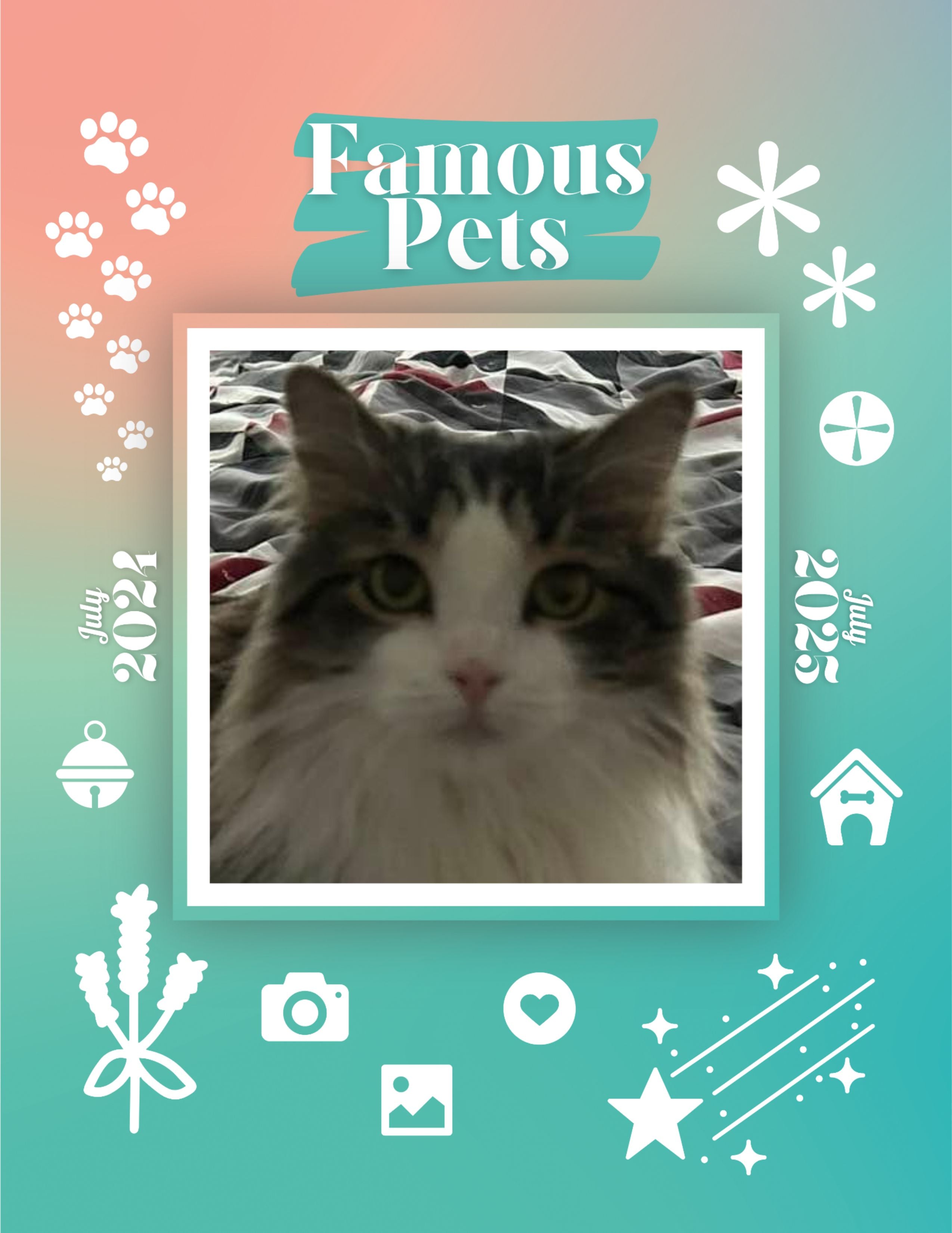 Famous Pets: July 2024-July 2025 Wall Calendar (Pre-Order)
