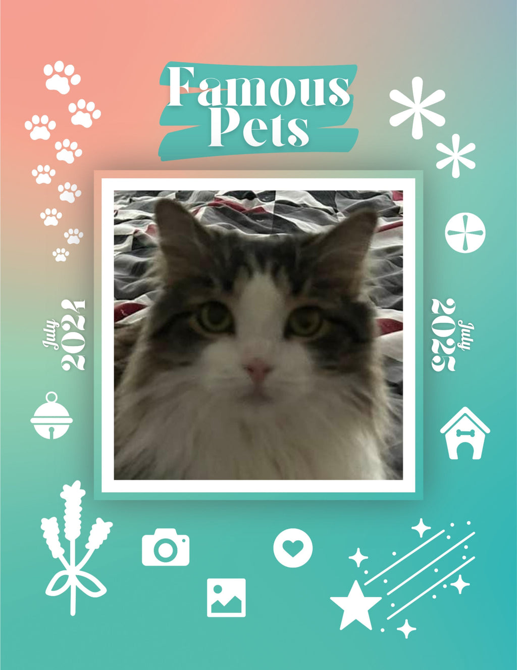 Famous Pets: July 2024-July 2025 Wall Calendar (Pre-Order)
