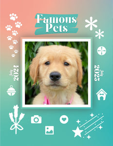 Famous Pets: July 2024-July 2025 Wall Calendar (Pre-Order)
