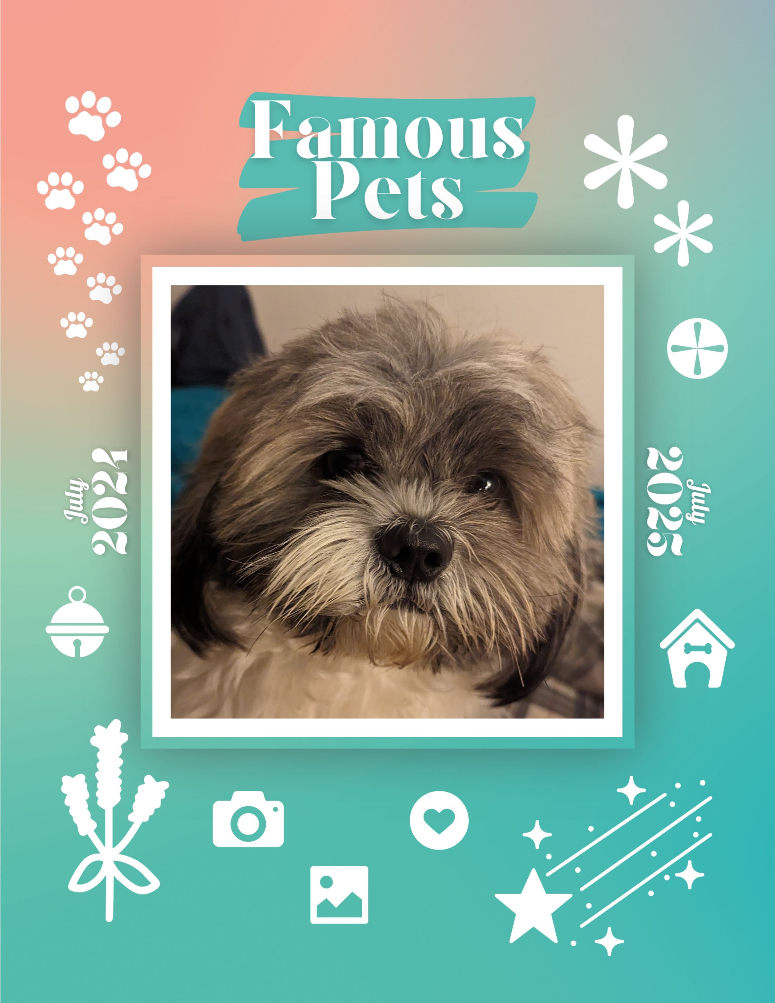 Famous Pets: July 2024-July 2025 Wall Calendar (Pre-Order)