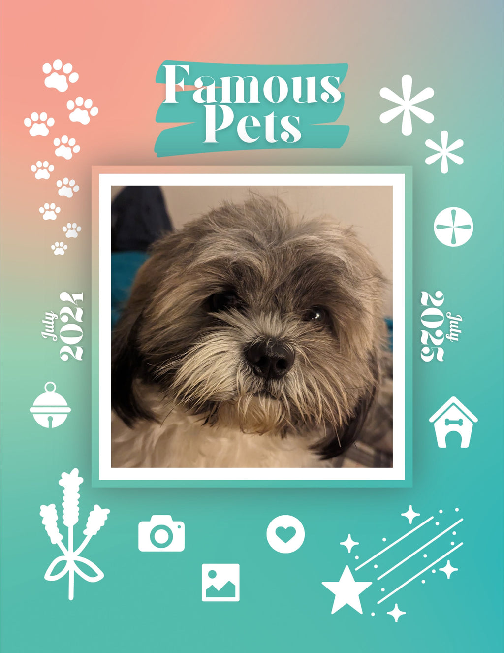Famous Pets: July 2024-July 2025 Wall Calendar (Pre-Order)
