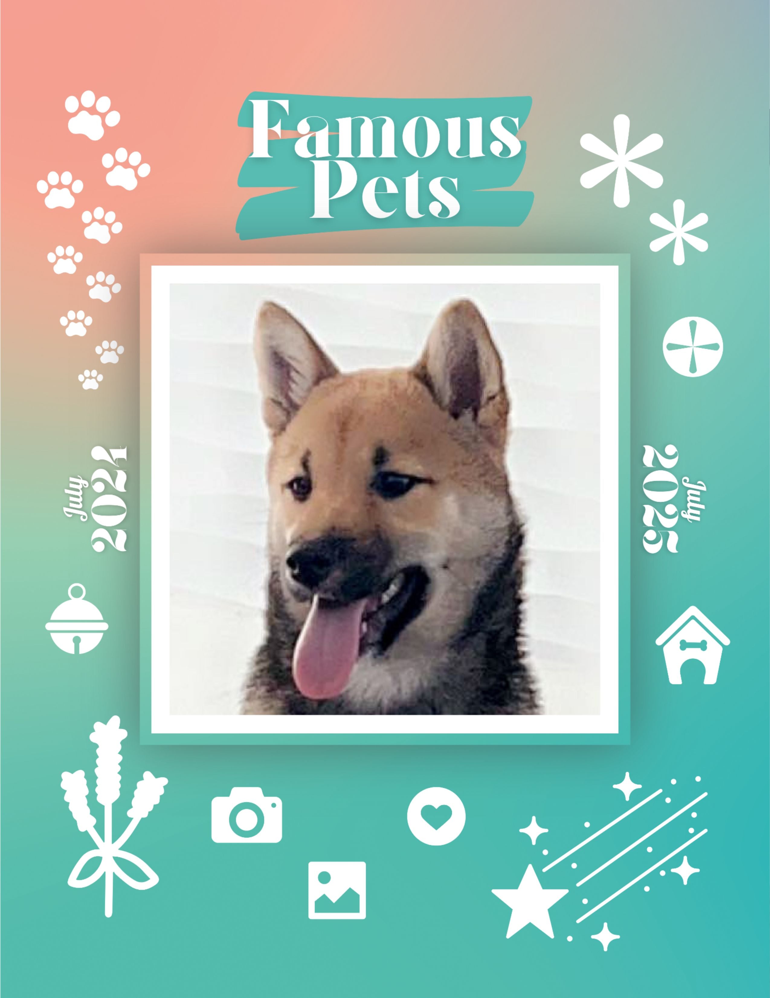 Famous Pets: July 2024-July 2025 Wall Calendar (Pre-Order)