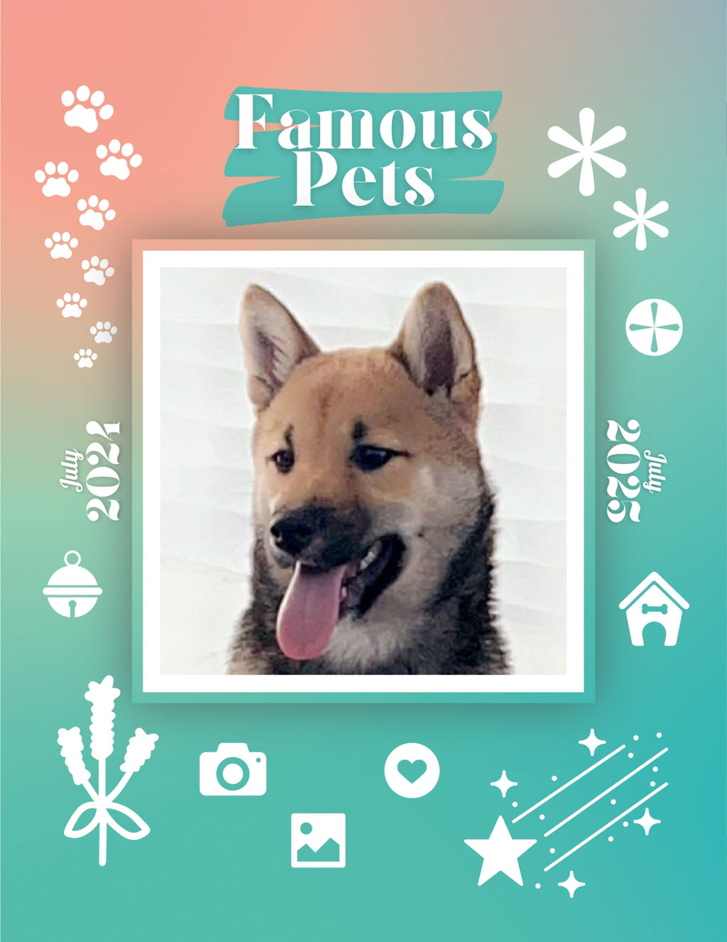 Famous Pets: July 2024-July 2025 Wall Calendar (Pre-Order)