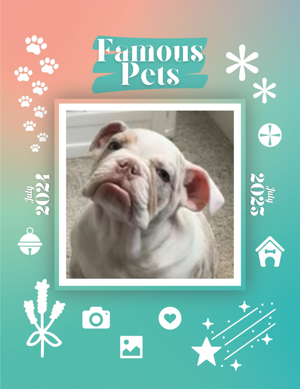 Famous Pets: July 2024-July 2025 Wall Calendar (Pre-Order)