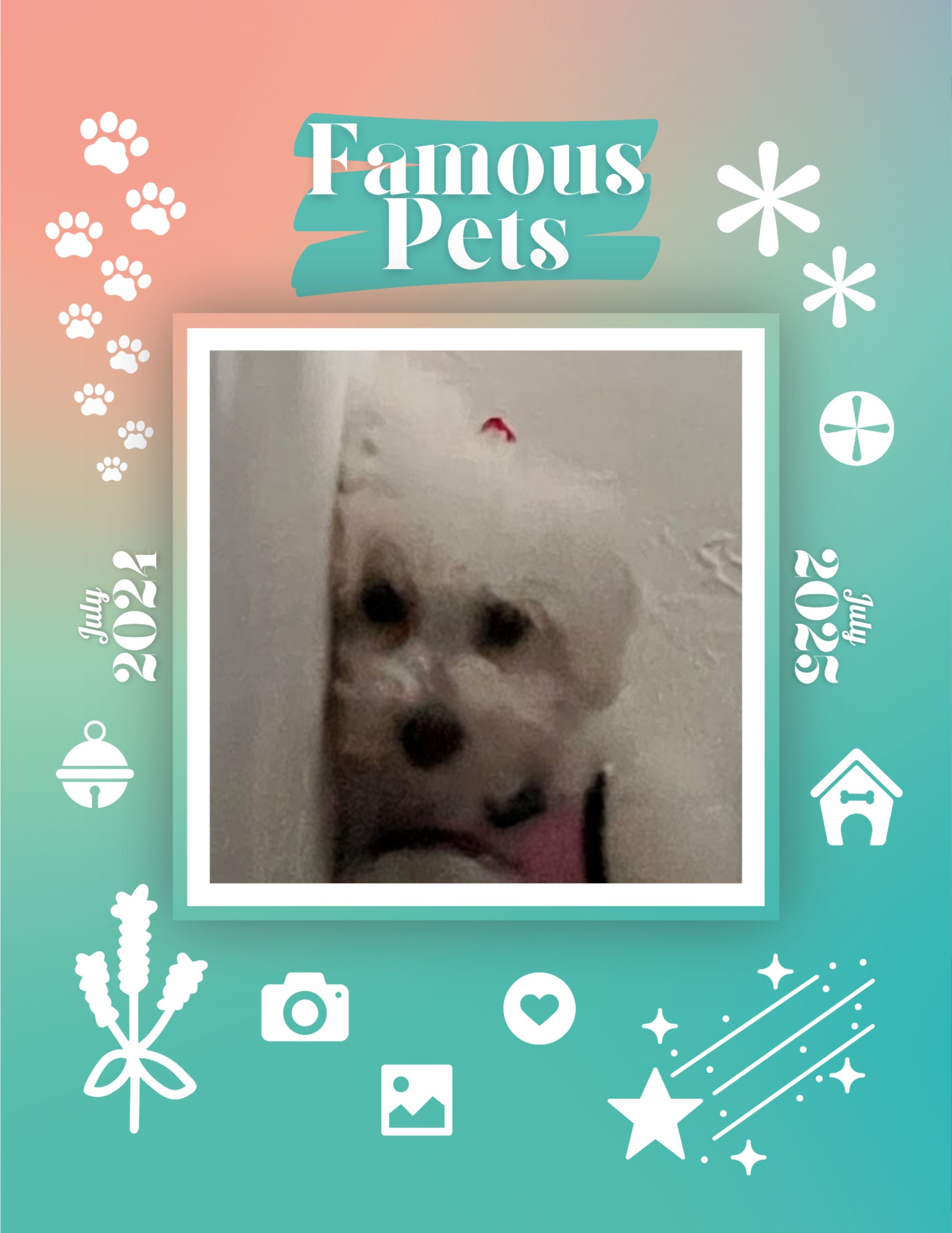 Famous Pets: July 2024-July 2025 Wall Calendar (Pre-Order)