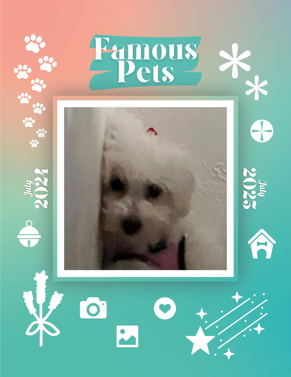 Famous Pets: July 2024-July 2025 Wall Calendar (Pre-Order)