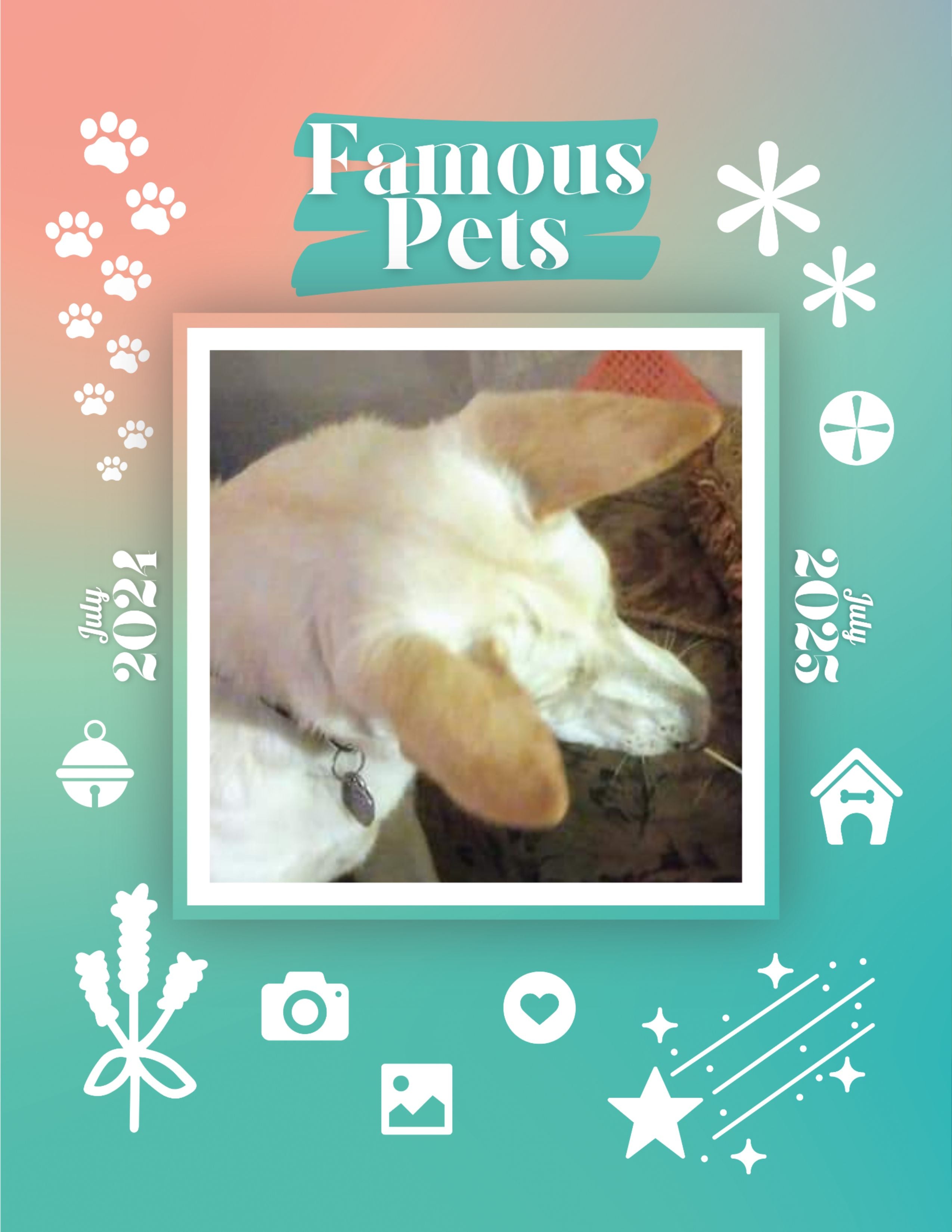 Famous Pets: July 2024-July 2025 Wall Calendar (Pre-Order)
