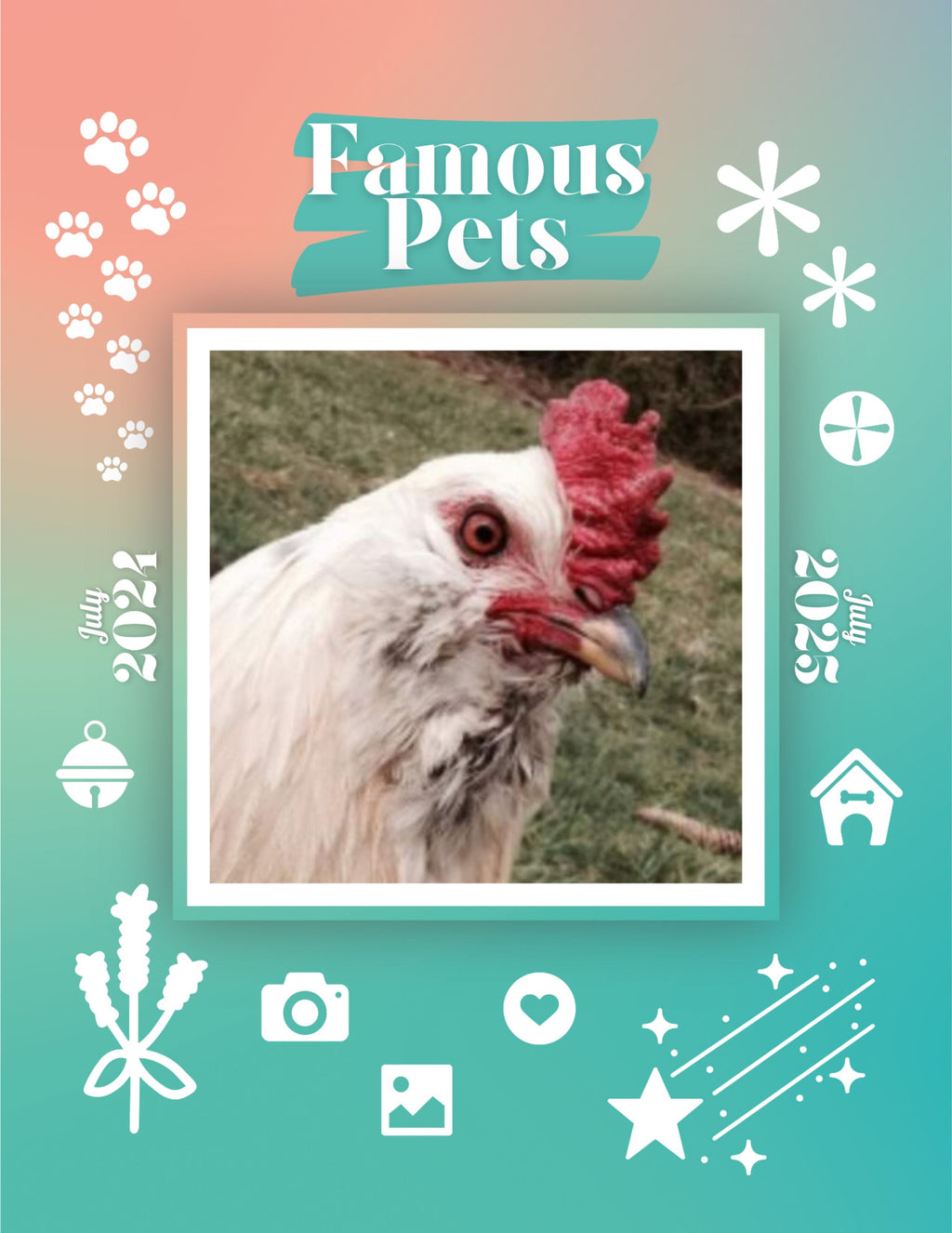 Famous Pets: July 2024-July 2025 Wall Calendar (Pre-Order)
