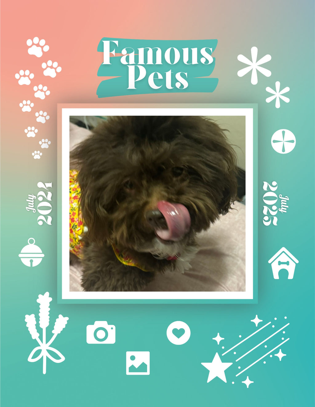 Famous Pets: July 2024-July 2025 Wall Calendar (Pre-Order)