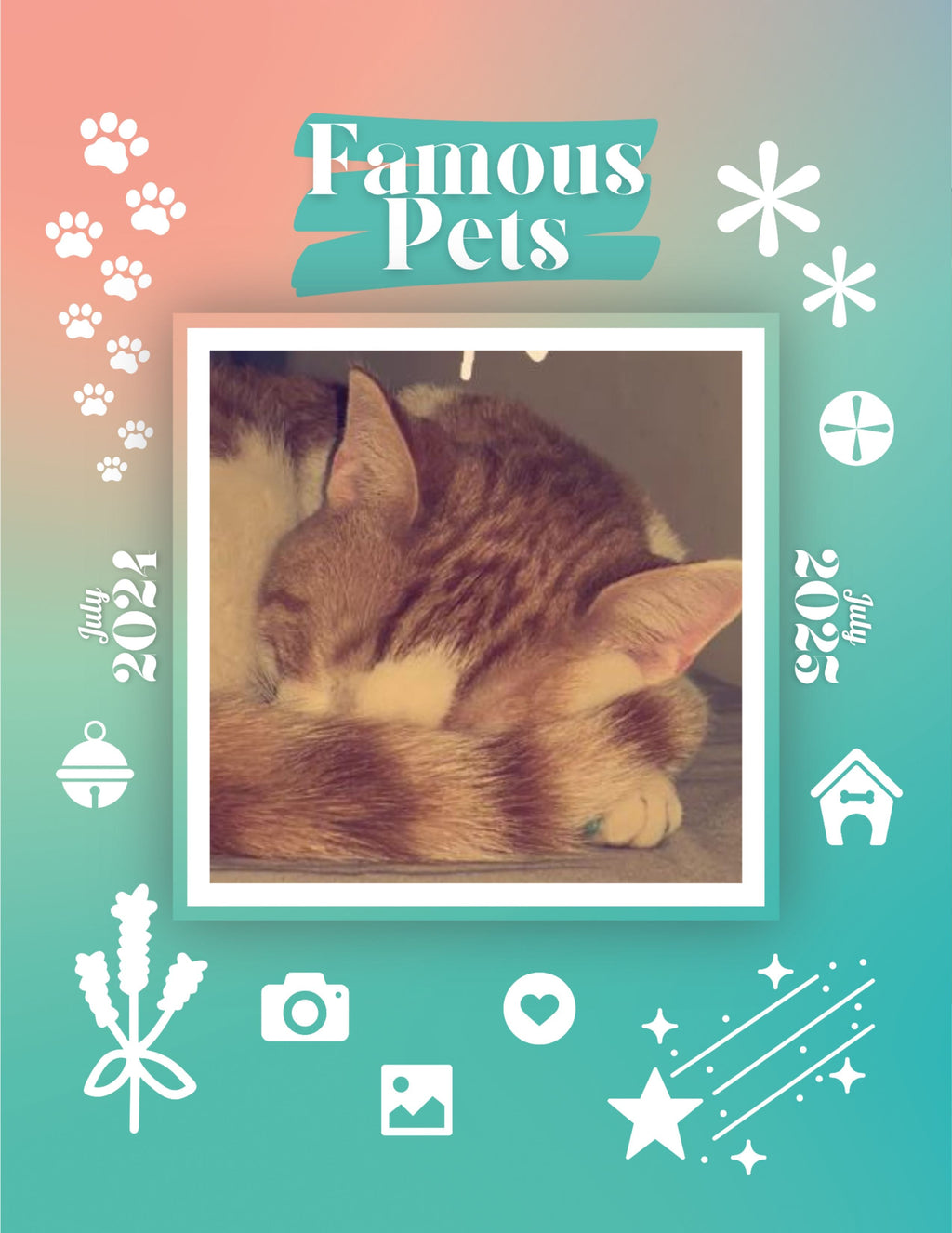 Famous Pets: July 2024-July 2025 Wall Calendar (Pre-Order)