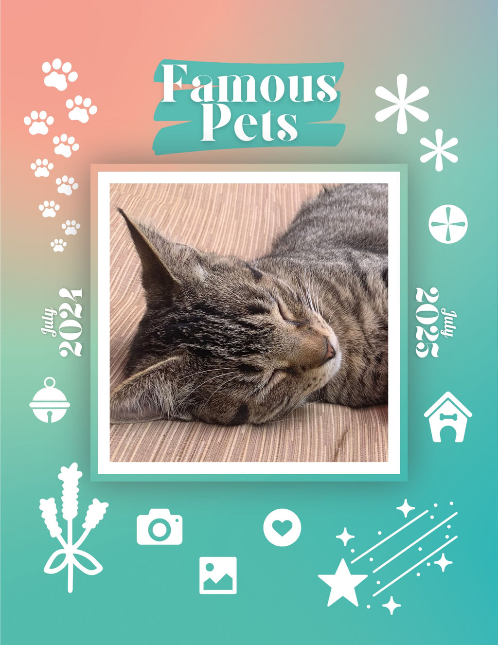Famous Pets: July 2024-July 2025 Wall Calendar (Pre-Order)