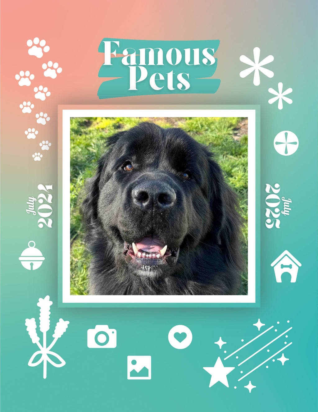 Famous Pets: July 2024-July 2025 Wall Calendar (Pre-Order)