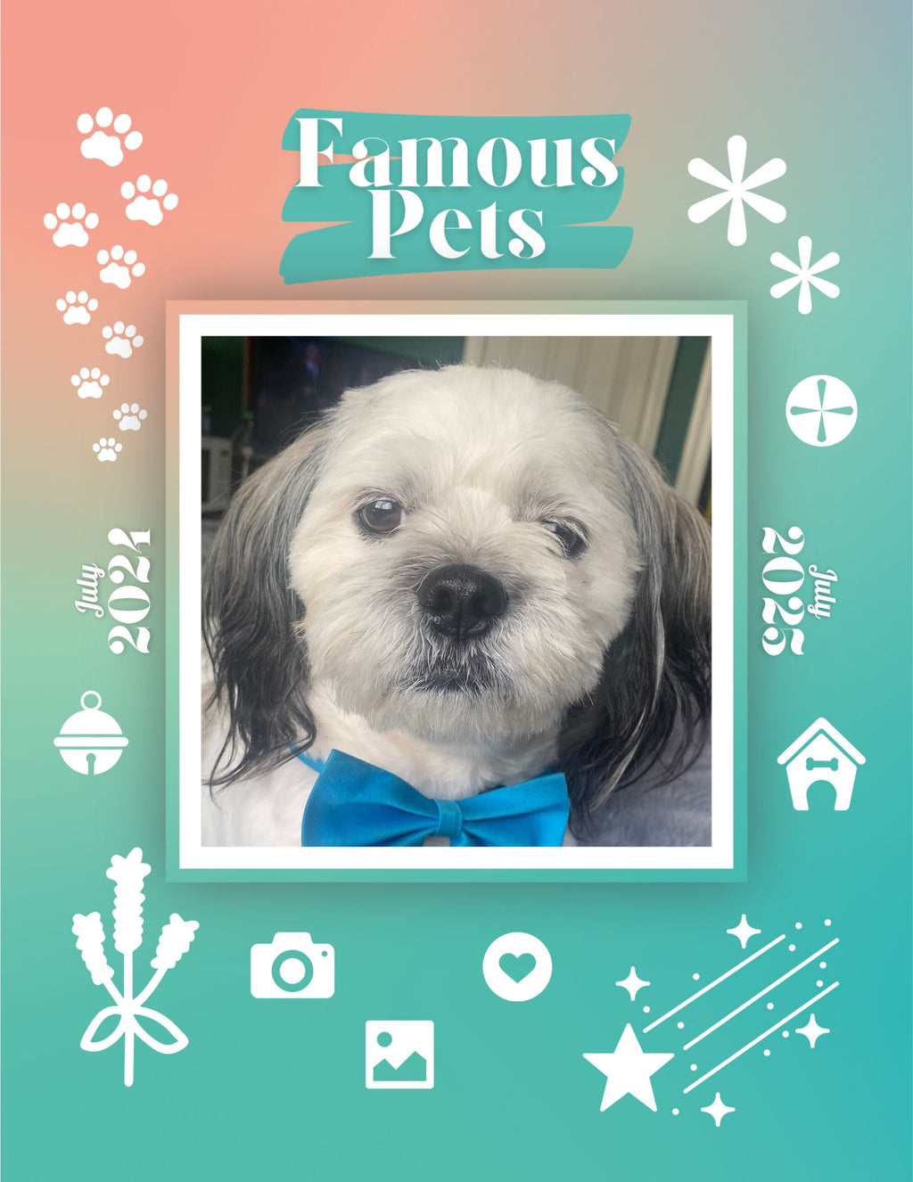 Famous Pets: July 2024-July 2025 Wall Calendar (Pre-Order)
