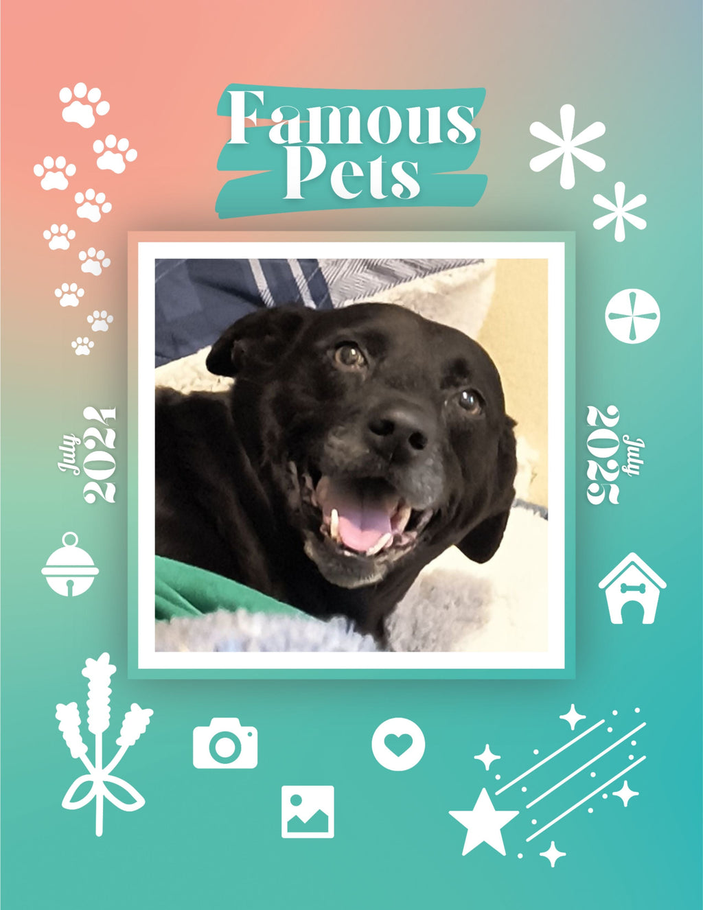 Famous Pets: July 2024-July 2025 Wall Calendar (Pre-Order)