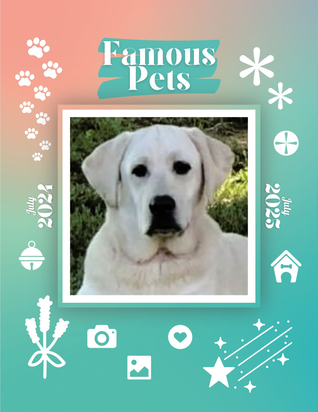 Famous Pets: July 2024-July 2025 Wall Calendar (Pre-Order)