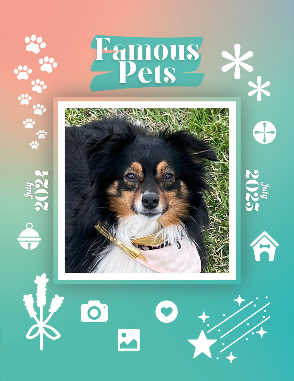 Famous Pets: July 2024-July 2025 Wall Calendar (Pre-Order)