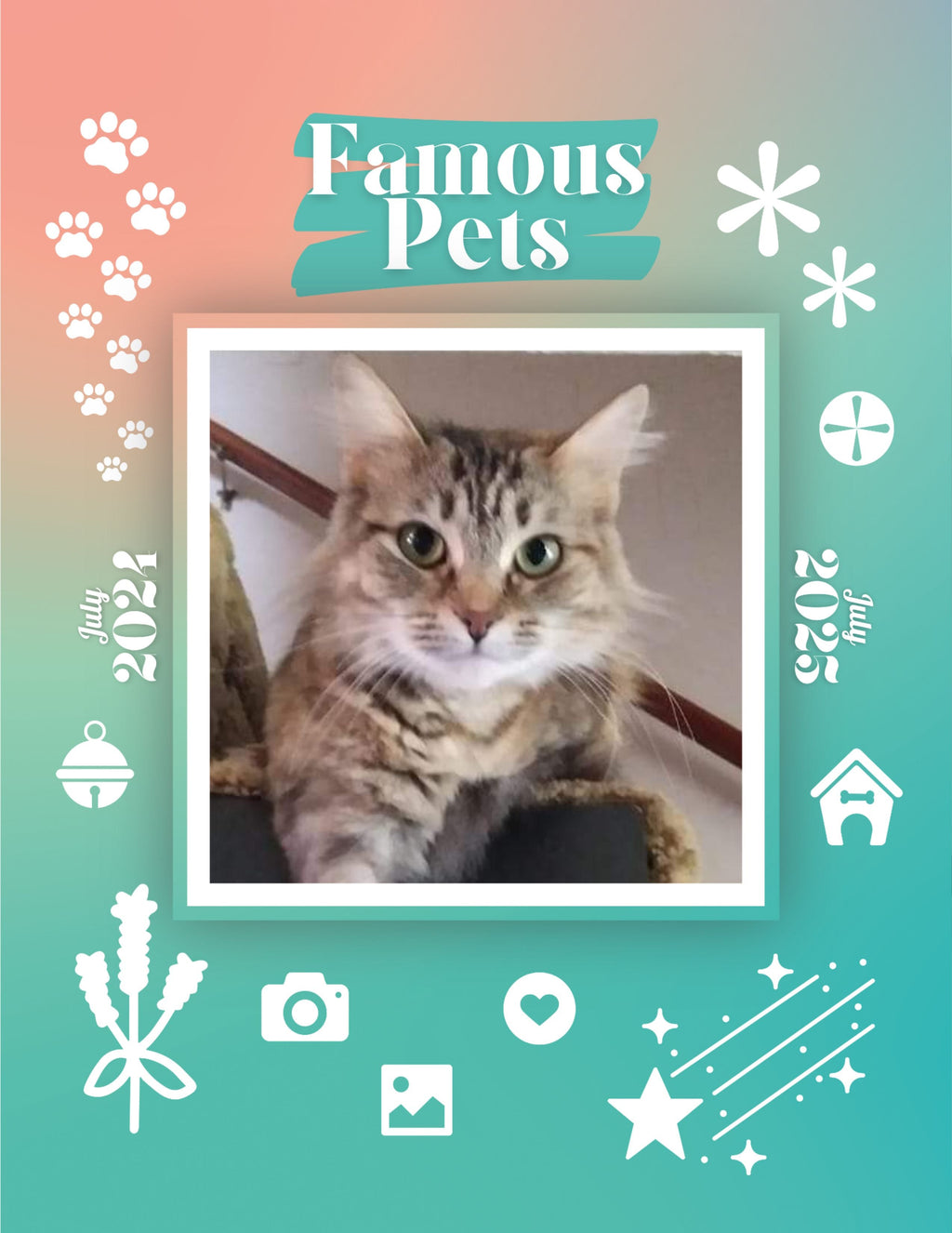 Famous Pets: July 2024-July 2025 Wall Calendar (Pre-Order)