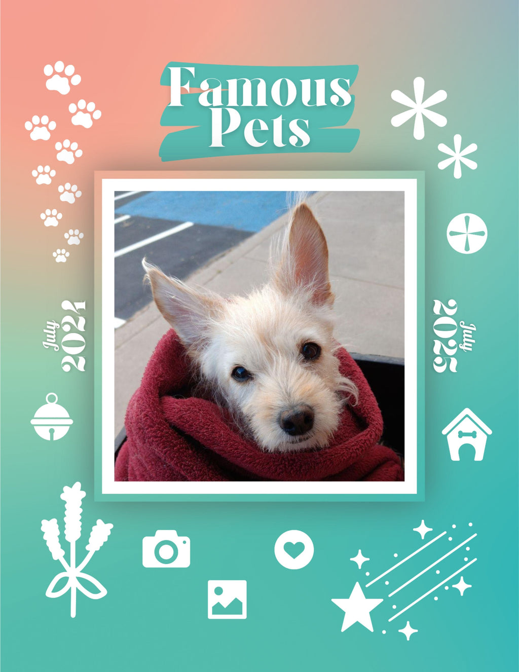 Famous Pets: July 2024-July 2025 Wall Calendar (Pre-Order)
