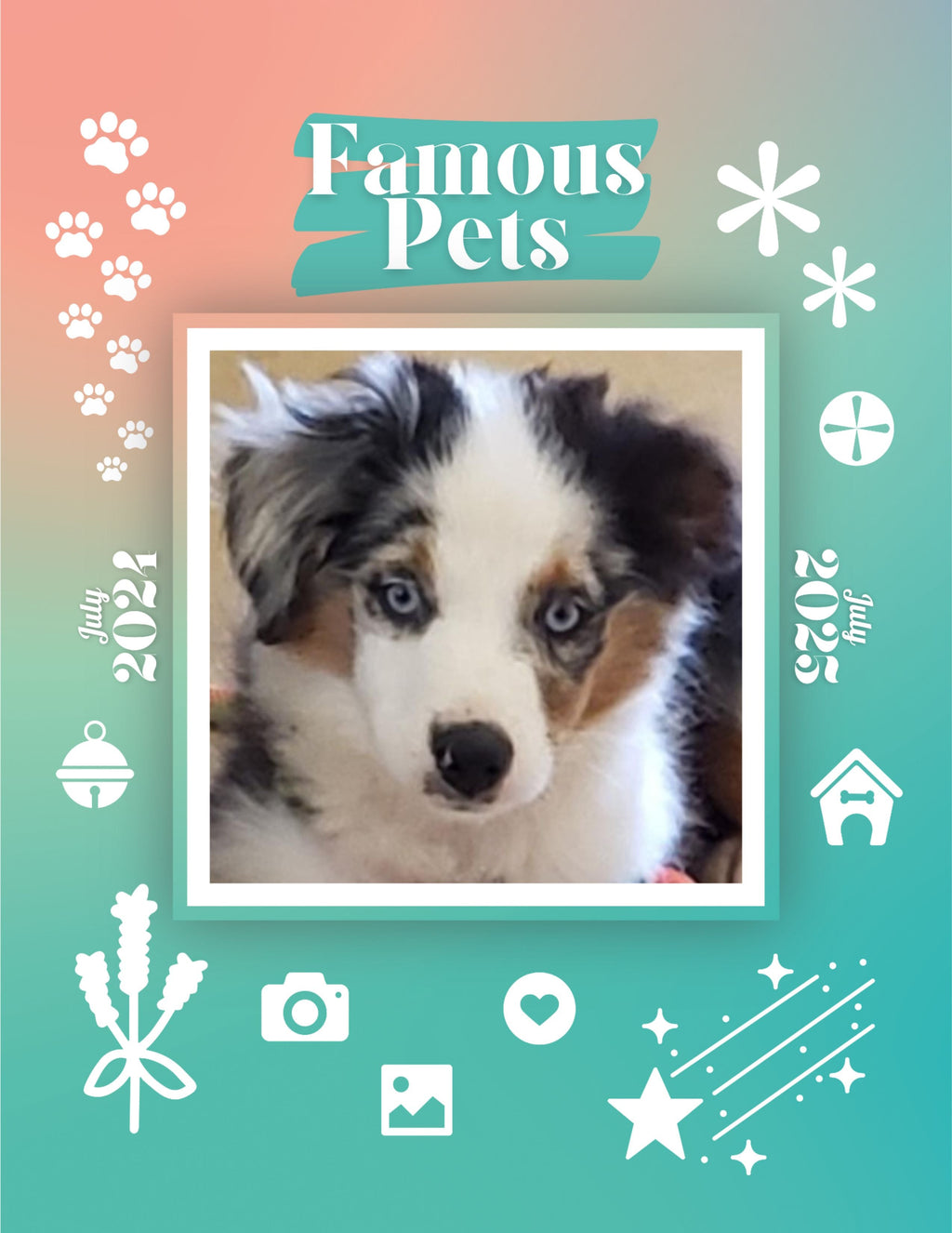 Famous Pets: July 2024-July 2025 Wall Calendar (Pre-Order)