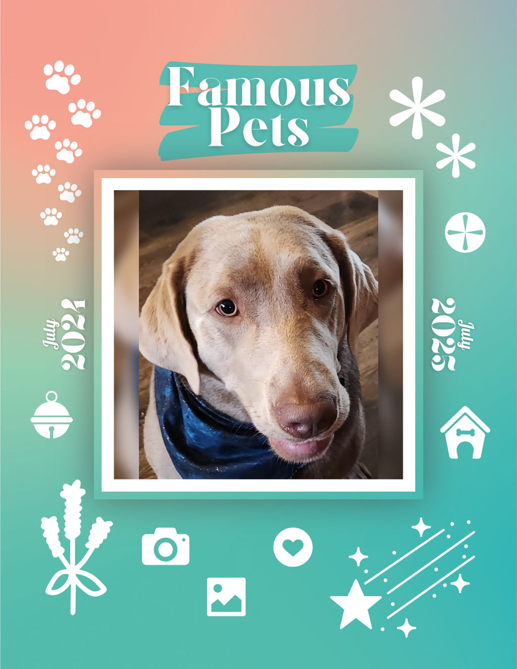 Famous Pets: July 2024-July 2025 Wall Calendar (Pre-Order)