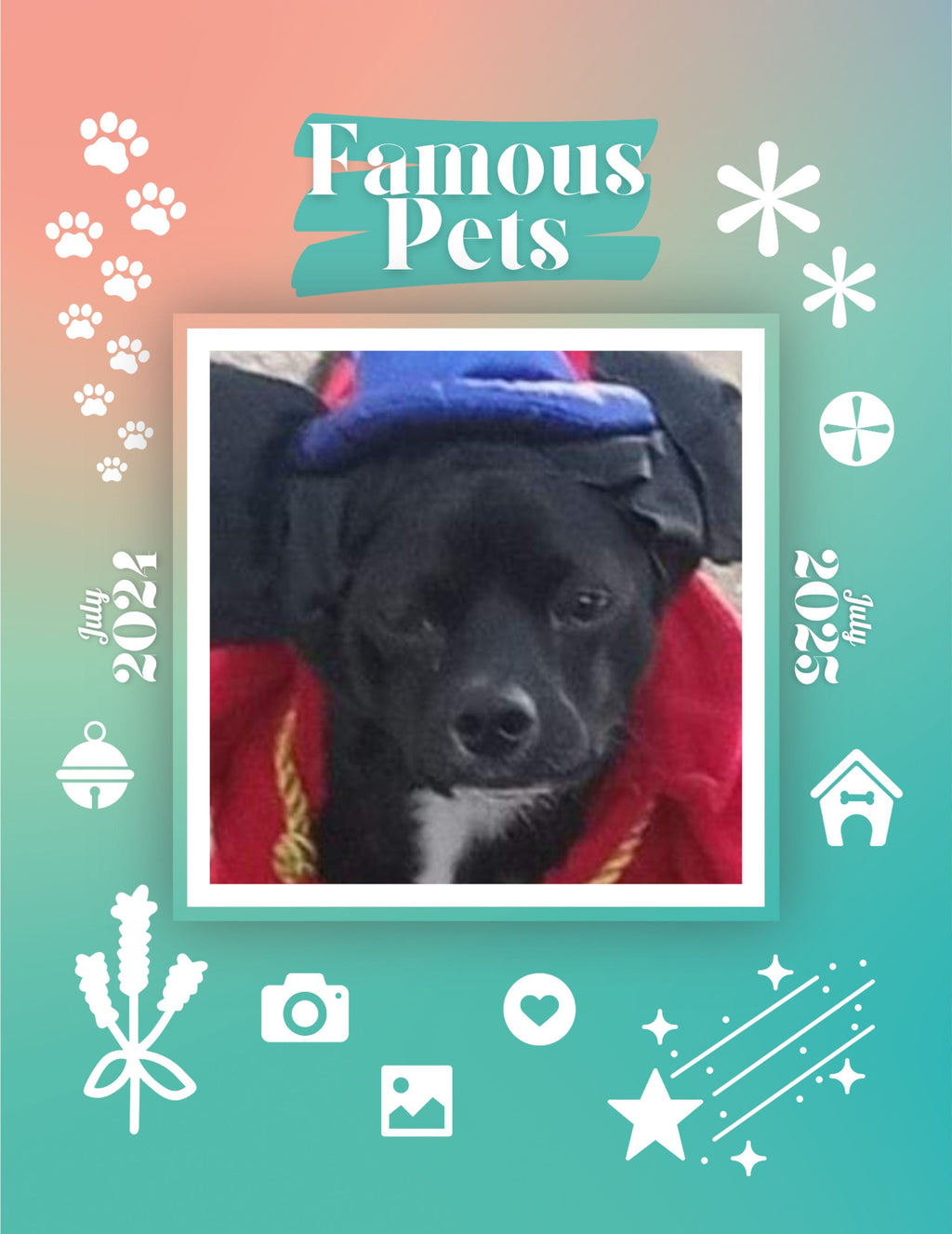 Famous Pets: July 2024-July 2025 Wall Calendar (Pre-Order)