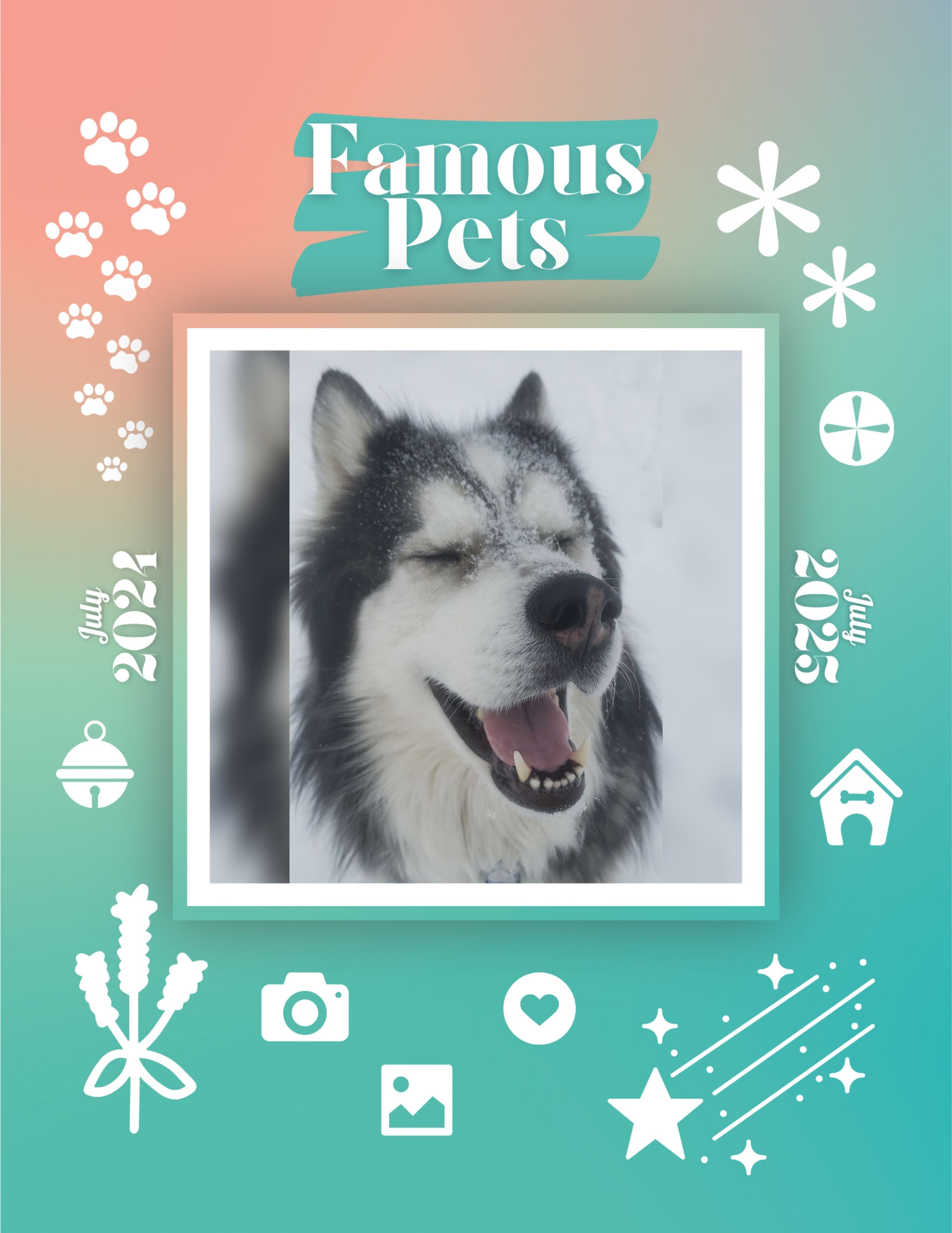 Famous Pets: July 2024-July 2025 Wall Calendar (Pre-Order)
