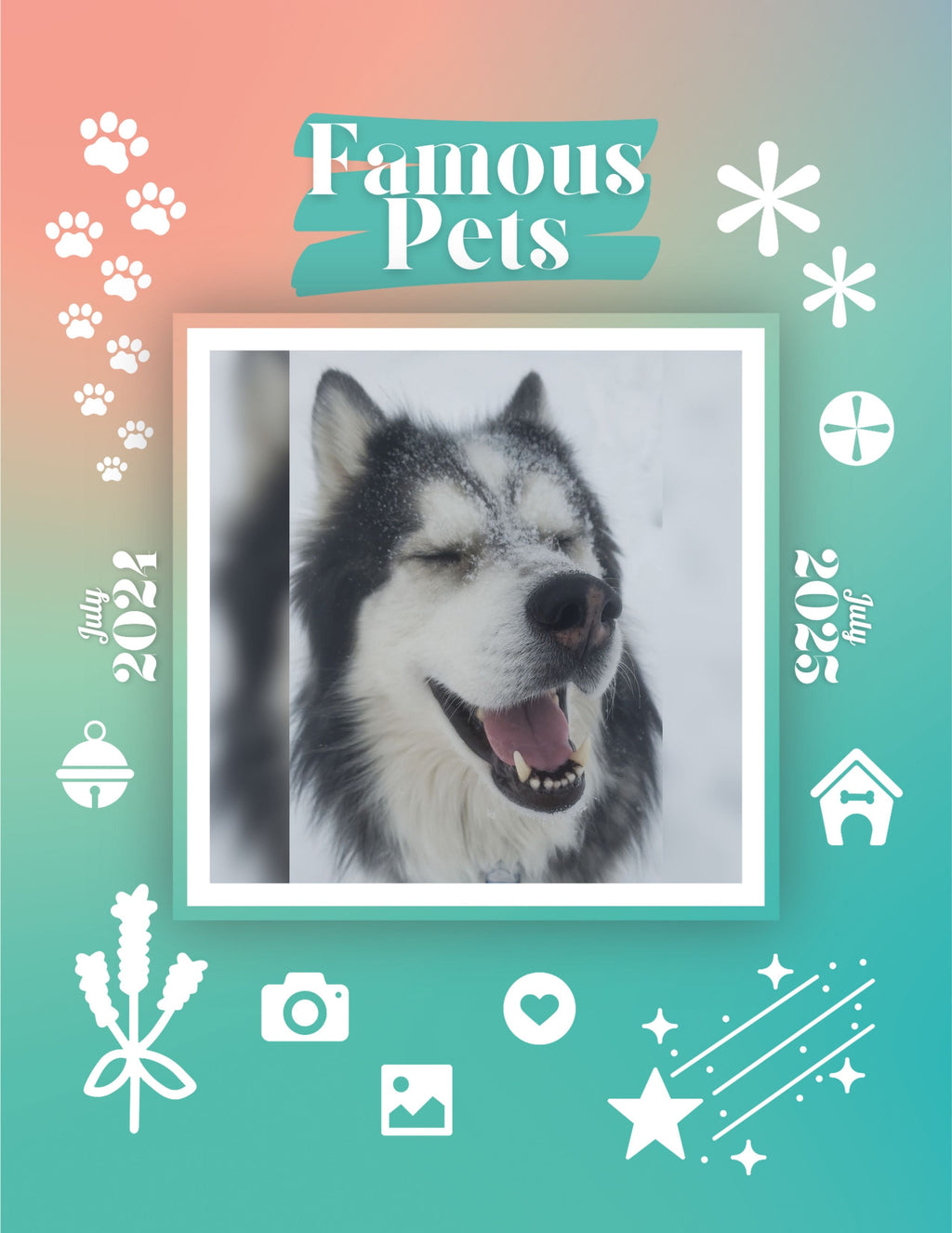 Famous Pets: July 2024-July 2025 Wall Calendar (Pre-Order)