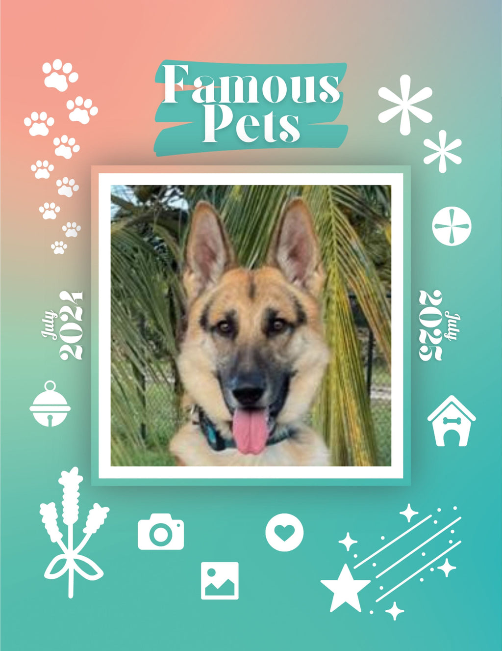 Famous Pets: July 2024-July 2025 Wall Calendar (Pre-Order)