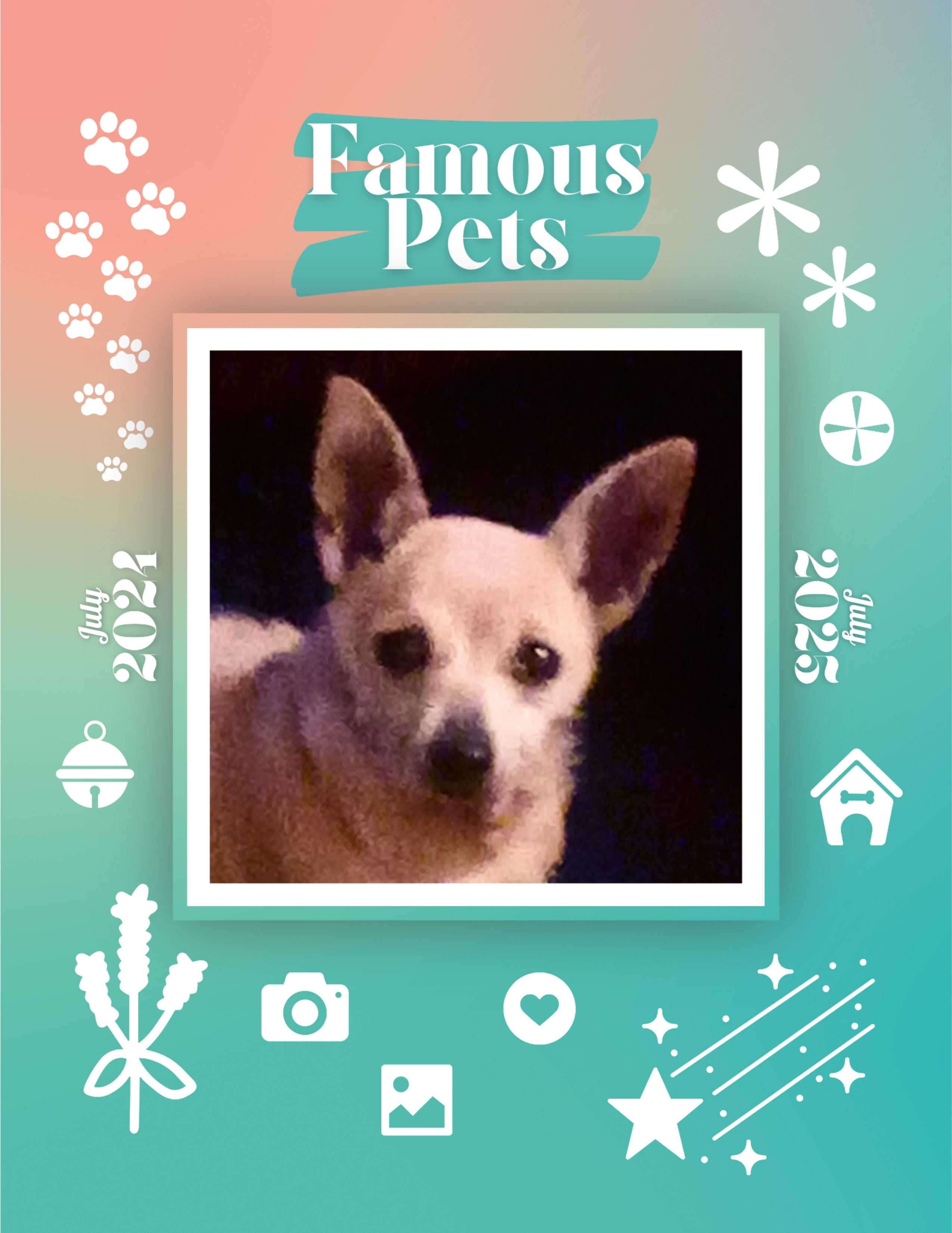 Famous Pets: July 2024-July 2025 Wall Calendar (Pre-Order)
