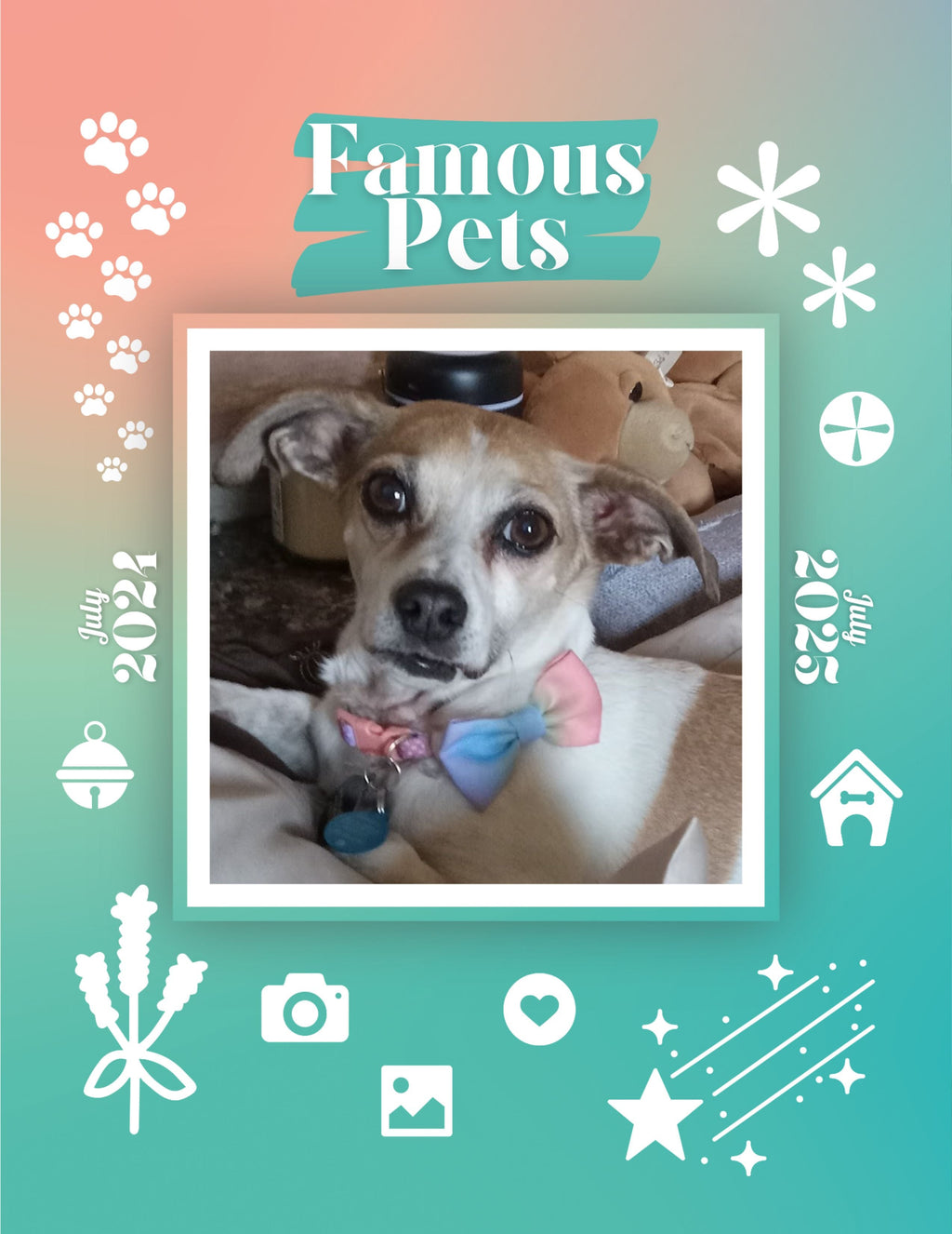 Famous Pets: July 2024-July 2025 Wall Calendar (Pre-Order)