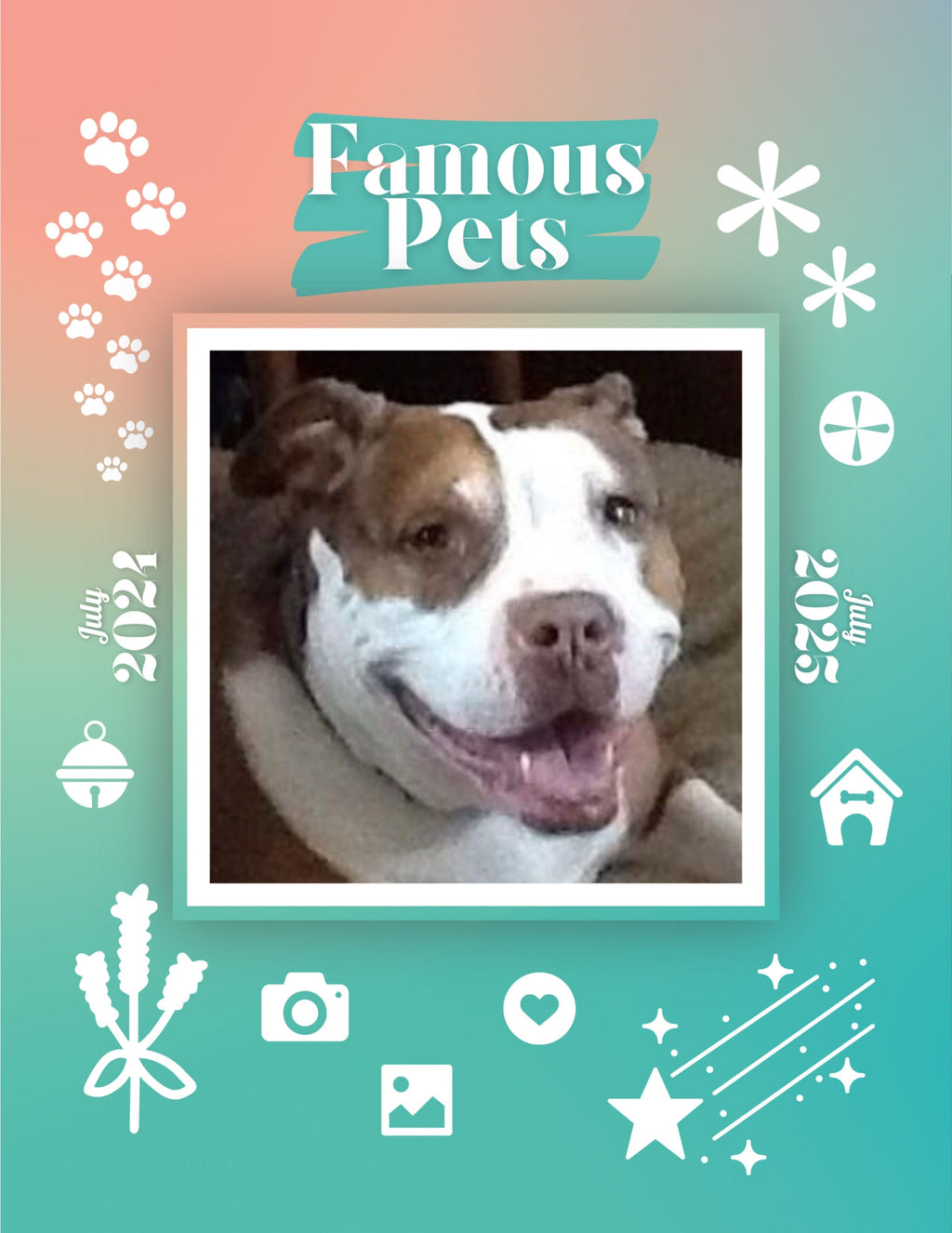Famous Pets: July 2024-July 2025 Wall Calendar (Pre-Order)