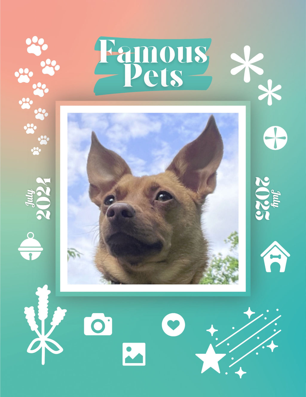 Famous Pets: July 2024-July 2025 Wall Calendar (Pre-Order)