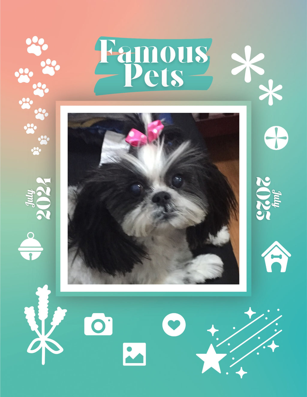 Famous Pets: July 2024-July 2025 Wall Calendar (Pre-Order)