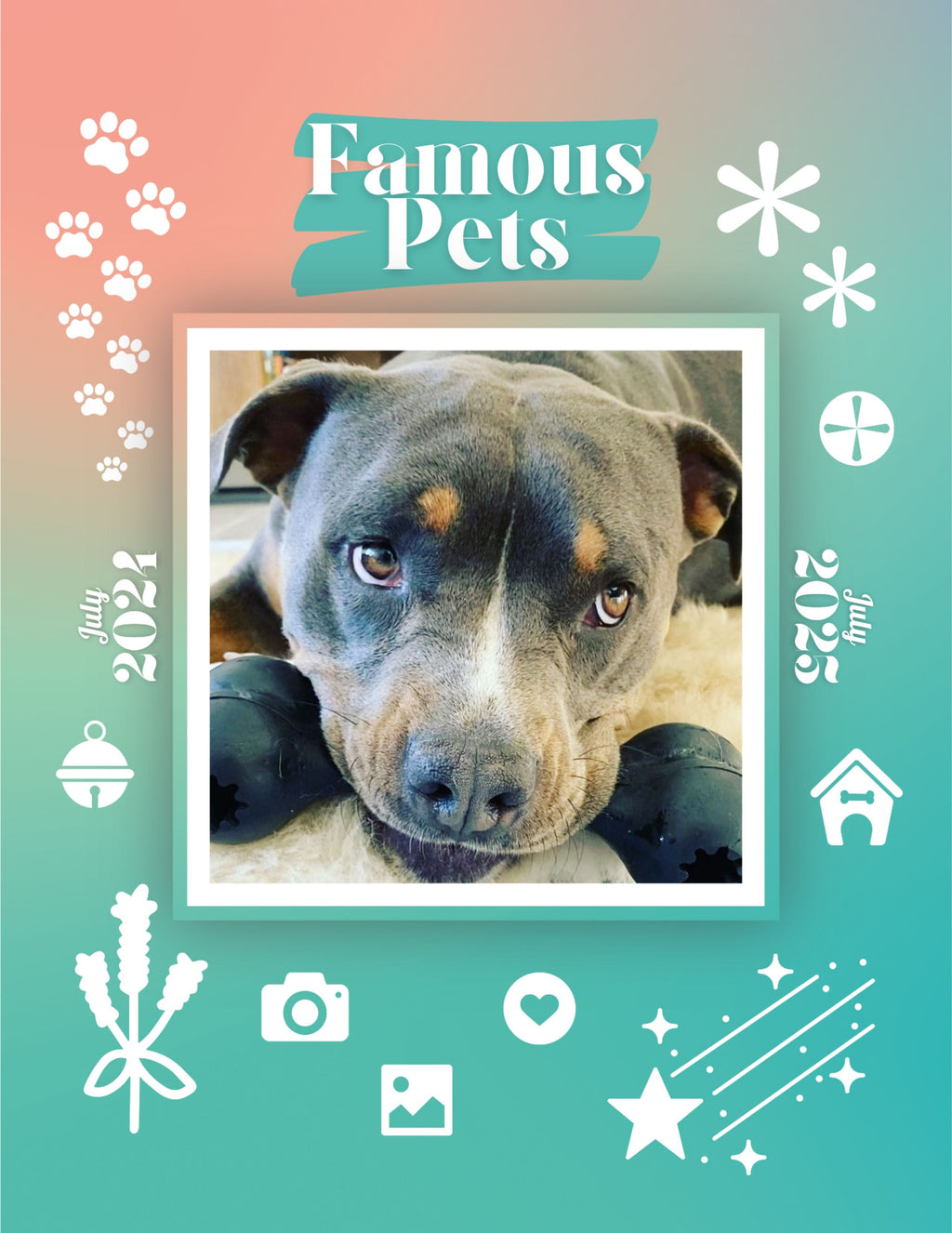 Famous Pets: July 2024-July 2025 Wall Calendar (Pre-Order)